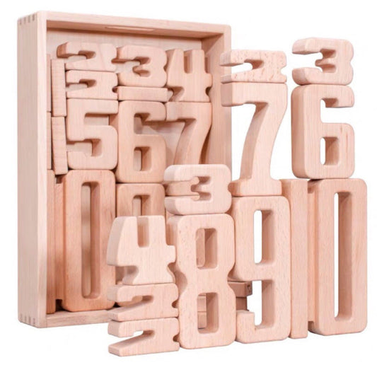 Montessori Early Education Digital Building Blocks Children's Cognitive Digital Building Educational Kindergarten Toys
