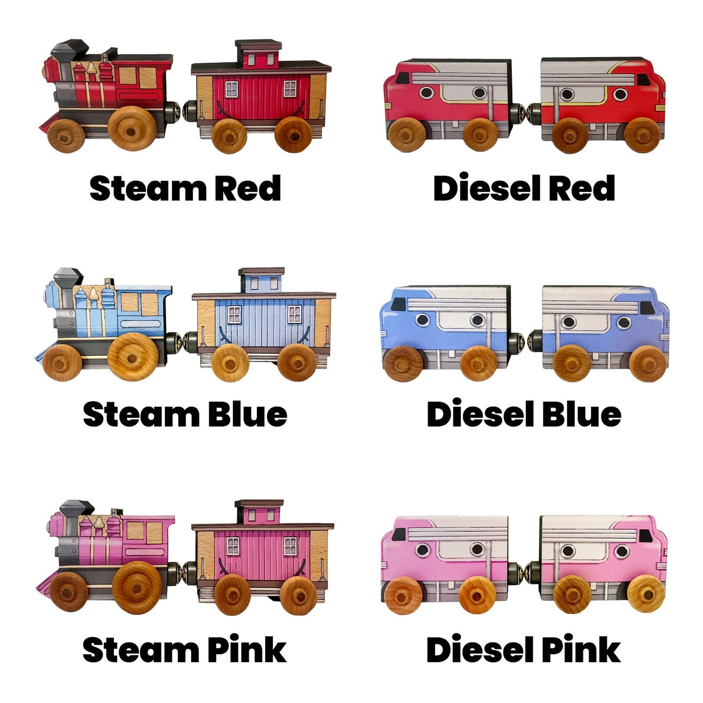 Magnetic Personalized Letter Train with Organic Cotton Bag