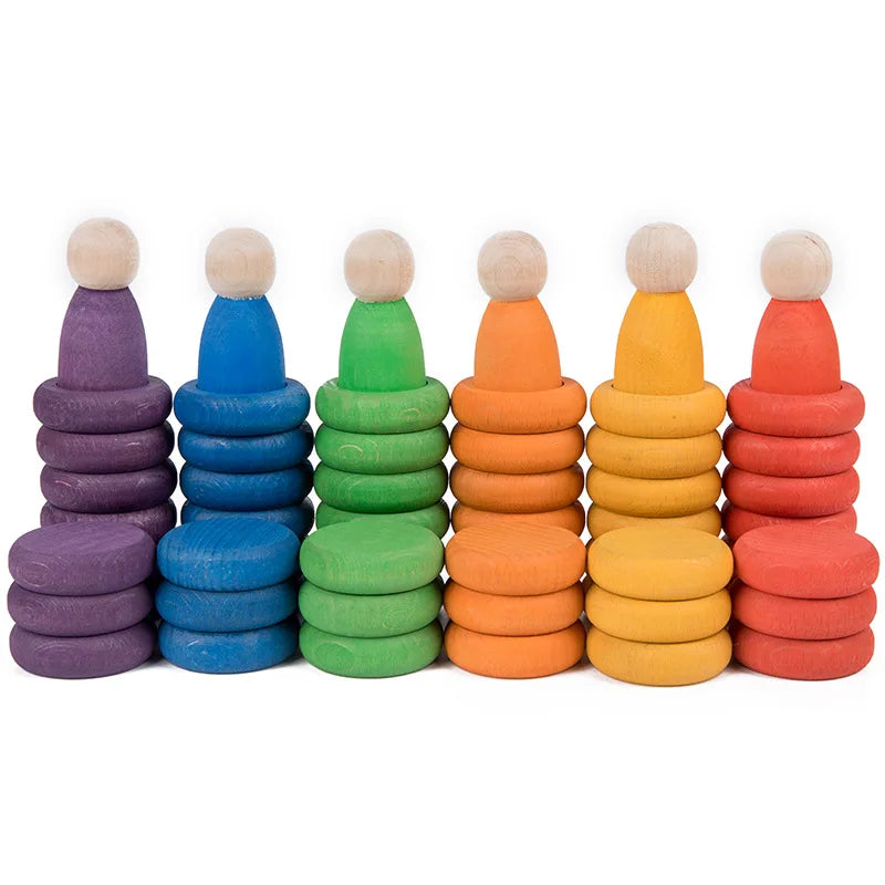 Rainbow Rings, Coins and Nins Pretend Play Toys