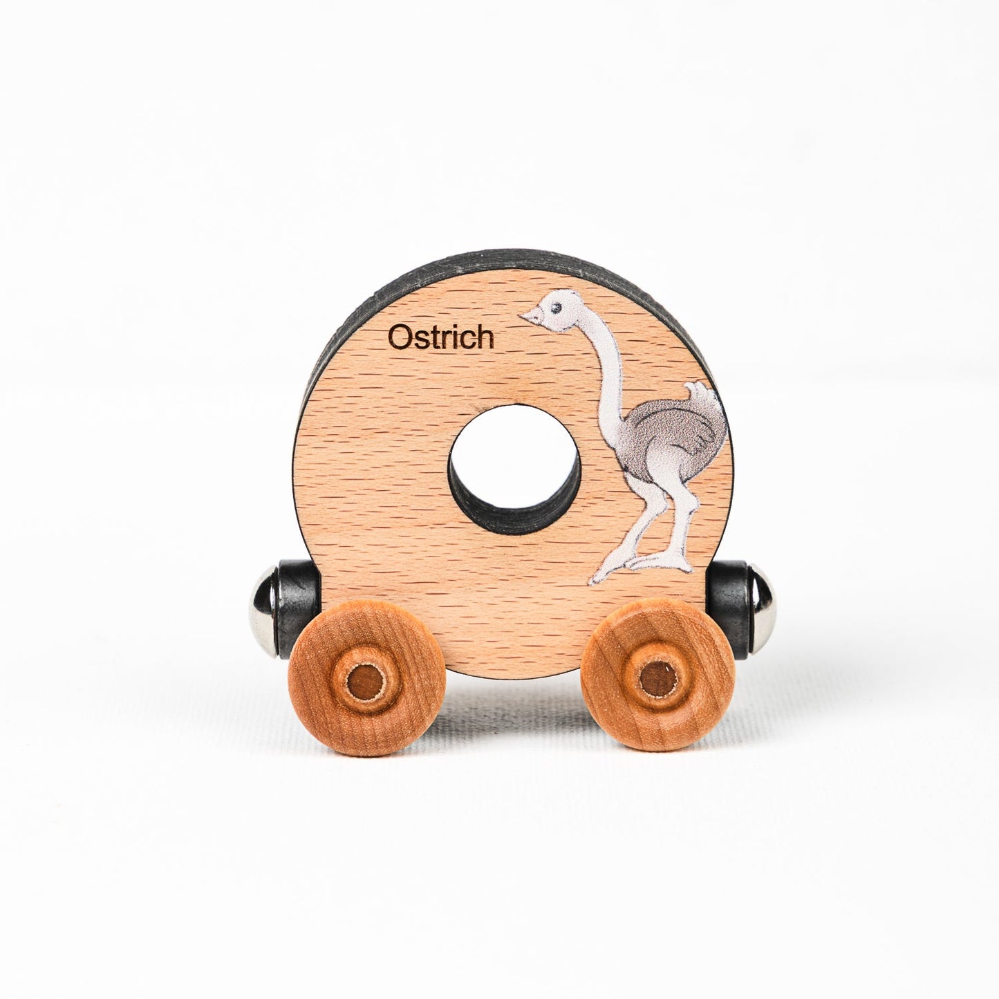 Magnetic Personalized Letter Train with Organic Cotton Bag